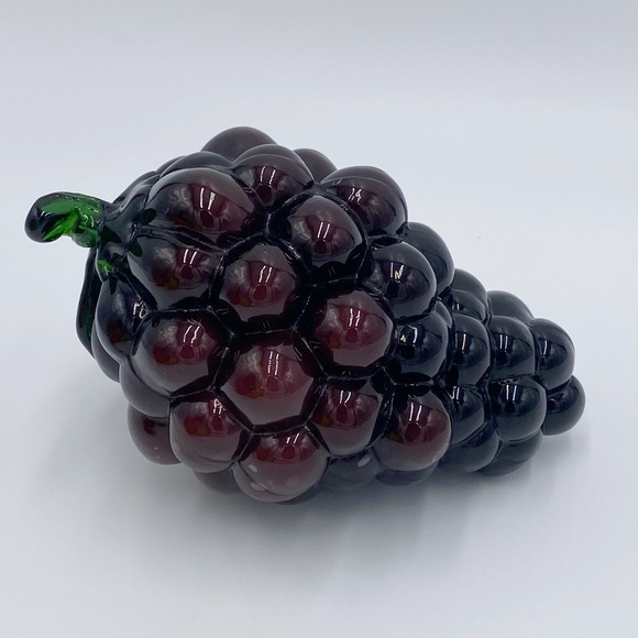 Vintage Glass Fruits Murano Style Hand
Blown Grapes Orange Apple Pear - Picture 5 of 16